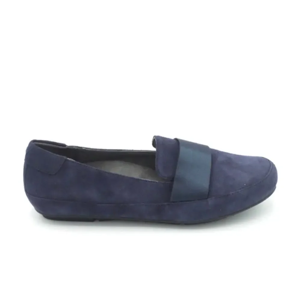 Vionic Suede Loafers Bridget Navy, Size 5